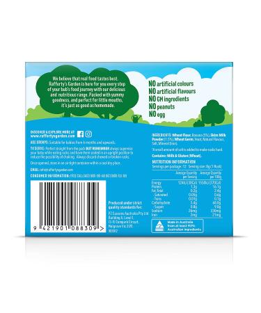 Rafferty's Garden Banana Milk Teething Rusks 100g - Soothing Baby Teething Biscuits - Buy Online on SooperMarket.com