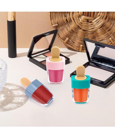 WSERE 20 Pcs Cute Lip Gloss Tubes - 4g Portable Empty Lip Glaze Containers | Reusable & Refillable DIY Cosmetic Samples Bottles | Creative Ice Cream Shape in Pink - Buy Online on SooperMarket.com