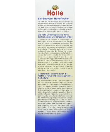 Holle Organic Baby Porridge Oatmeal - Pack of 3 (3 x 250g) | International Shipping Available - Buy Online on SooperMarket.com