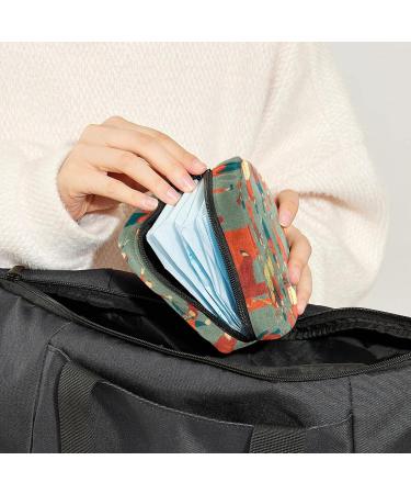 Multi-Colored Dance for Two Sanitary Napkin Storage Bag - Portable Menstrual Cup Pouch for Women & Teen Girls - Buy Online on SooperMarket.com
