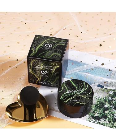 Mushroom Head Air Cushion CC Cream Foundation Set - Full Coverage, Matte Finish, Waterproof | Includes Makeup Brush & Sponge - 104 Buff Beige + Natural CC - Buy Online on SooperMarket.com