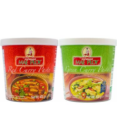 Green Curry Paste 400g Bundled with Red Cury Paste 400g