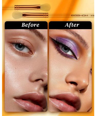 Eyeshadow Brush EIGSHOWBEAUTY Professional Eye Shadow Brush with Saikoho Goat Hair Premium Eye Makeup Brush For Blending Smudging Shading (E831) - Buy Online on SooperMarket.com
