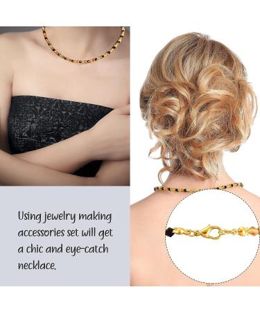 450-Piece Jewelry Making Kit - Bead Tips, Jump Rings, Lobster Clasps for DIY Crafts (Gold) - Buy Online on SooperMarket.com