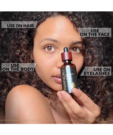 Nanoil Castor Oil 50ml - Pure Organic Cold-Pressed Castor Oil for Hair Body & Face Care - Natural Health Solution - Buy Online on SooperMarket.com