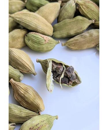 Premium Green Cardamom Pods 75g | Large 10mm Hari Elaichi | Fragrant & Fresh Whole Pods | Rich in Cardamom Seeds | Enhance Food Mood - Buy Online on SooperMarket.com