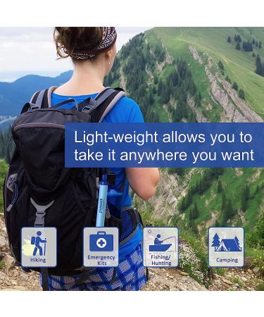 Purewell Outdoor Water Filter - Personal Filtration Straw for Camping & Hiking - Buy Online on SooperMarket.com