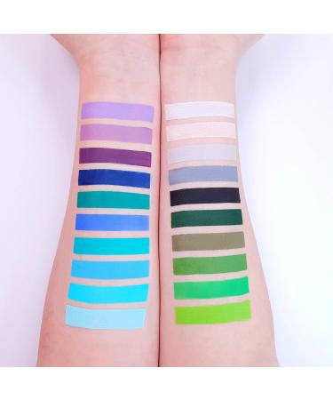 Moon Creations Pro Face & Body Makeup - Light Green 36g | Professional Face Paint for Kids & Adults | Ideal for Festivals & Halloween - Buy Online on SooperMarket.com
