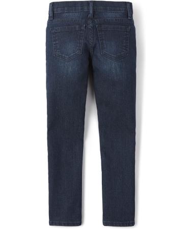 Children's Place Boy's Stretch Straight Jeans 14 Plus - Dark Destroy Nit Wash - Buy Online on SooperMarket.com