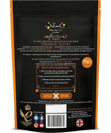 Nim's Air Dried Cocktail Dring Garnish Slices Vegan Vegetarian Healthy (Orange) - Buy Online on SooperMarket.com