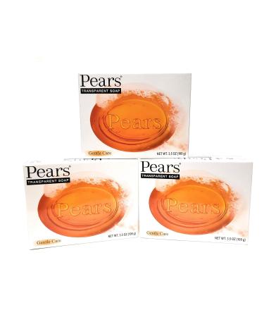 3 Pack Pears Transparent Glycerin Bar Soap 3.5 Oz - Gentle Cleansing Soap - Buy Online on SooperMarket.com