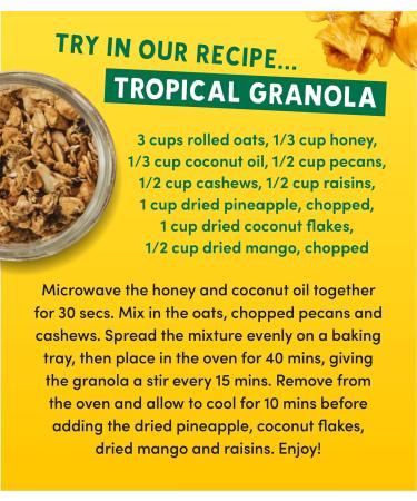 Dried Pineapple - From Grandmas Gardens | 3 x 100g | Healthy Vegan Snack | 100% Natural | No Added Sugar | Rich in Vitamins | No Preservatives | GMO free 3 pack - Buy Online on SooperMarket.com