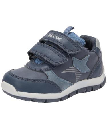 Geox Boy's B Heira Sneakers 5 UK Child Navy Avio