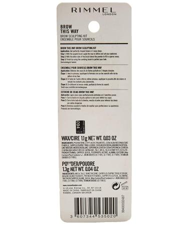 Rimmel London Brow This Way Sculpting Kit 001 Blonde - Precision Brow Shaping - Buy Online on SooperMarket.com