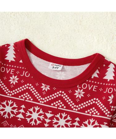 PatPat Family Christmas PJs | Reindeer & Snowflake Matching Sets for Couples & Kids | Red Sleepwear Set - Kids 4-5 Years - Buy Online on SooperMarket.com
