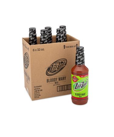 Zing Zang Bloody Mary Mix, Bold Tasting 7 Vegetable Juices and Spices Blend, Non-Alcoholic Cocktail Mixer, 32 Ounce Bottles (Pack of 6) 32 Fl Oz Bottles (Pack of 6)