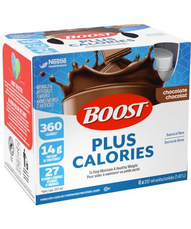 BOOST PLUS Complete Nutrition Drink Chocolate 6x237ml Bottles Case Pack of 4 Packaging May Vary - Buy Online on SooperMarket.com