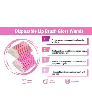 Botanique Disposable Lip Brush Wands - Beauty Tool Kit for Lipstick, Lip Liner, Gloss - Hot Pink - Buy Online on SooperMarket.com