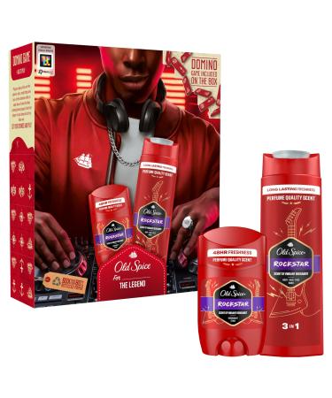 Old Spice Rockstar Gift Set For Men With Deodorant Stick And Shower Gel