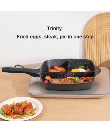 DELURA Saucepan 3-in-1 Frying Pan Cooking Wok Pot Cookware Breakfast Egg Pan Skillet Kitchen Utensils Wok - Buy Online on SooperMarket.com