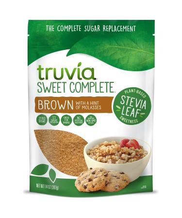 Truvia Sweet Complete Brown Sweetener with the Stevia Leaf, 14 oz Bag (Pack of 1) Confectioners