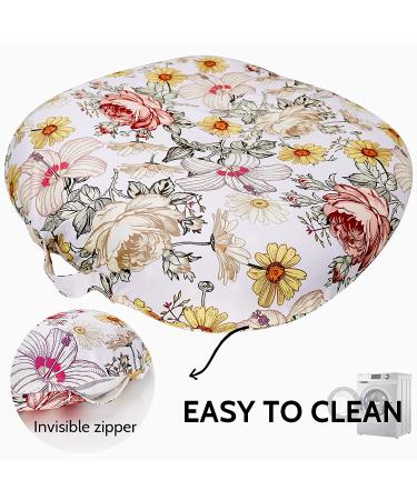 Soft Floral Newborn Lounger Cover | Removable Slipcover for Infant Lounger Pillow - Buy Online on SooperMarket.com
