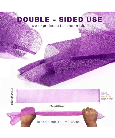 Exfoliating Washcloth Bundle - African Net & Japanese Sponge Loofah Set - Buy Online on SooperMarket.com