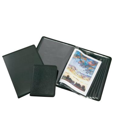 Alvin, Art Presentation Book, Ideal for Storing and Displaying Artworks, Black - 11 x 14 Inches