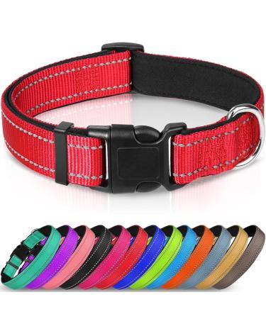 Joytale Dog Collar Reflective Dog Collar Large Dogs XL Red XL (Pack of 1) Red