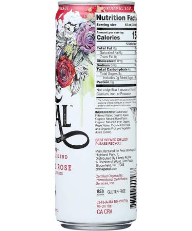 Petal Sparkling Water Original Rose 12oz Can - Pack of 12 | Refreshing Rose-Flavored Drink - Buy Online on SooperMarket.com