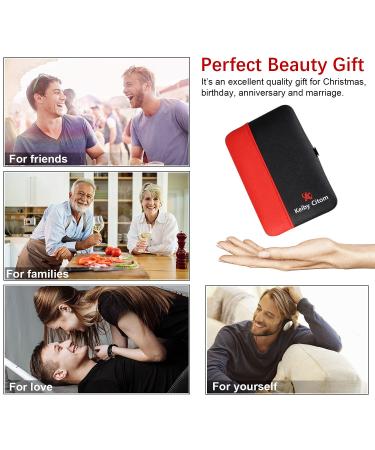 Manicure Set - 18-Piece Professional Nail & Pedicure Kit | Stainless Steel Tools with Leather Travel Bag (Black Red) - Ideal for International Shipping - Buy Online on SooperMarket.com