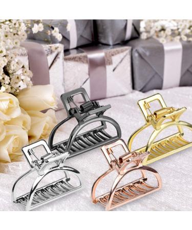 Akamino Metal Hair Claw Clips - 8 Pack Hair Accessories for Women - Small Hair Pins for Half Bun Hairstyles - Ideal for Thick Hair - Buy Online on SooperMarket.com