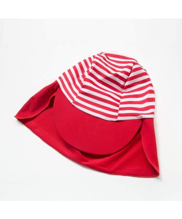 Bonverano Baby Girls UPF 50+ UV Protection Sunsuit with Sun Cap - Red Stripe, 6-9 Months - Buy Online on SooperMarket.com