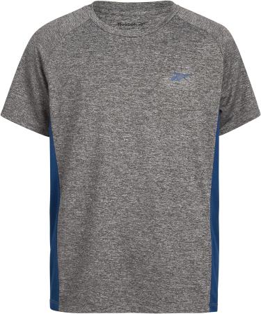 Reebok Boys 2 Pack Athletic T-Shirt, Light Grey Catonic, Size 8 - Dry-Fit Sports Tee - Buy Online on SooperMarket.com