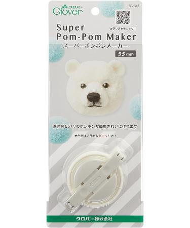 Clover CL58-641 Super Pom Pom Maker 55mm - Single Piece for Crafting - Buy Online on SooperMarket.com