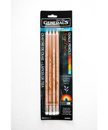 MultiPastel (R) Chalk Pencils 4/Pkg, Brights