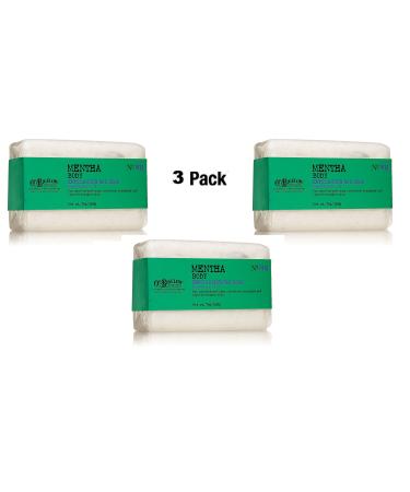 Lot of 3 C.O. Bigelow Mentha Body Exfoliating Bar Soap 7.0 oz