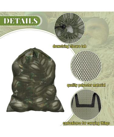Nosiny 3-Piece Mesh Duck Decoy Bag Set | 30x47 Inch | Lightweight & Durable | For Goose, Turkey & Waterfowl | Shoulder Straps | Green - Buy Online on SooperMarket.com