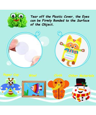 200 Self Adhesive Wiggle Eyes for DIY Crafts - 20mm Black White Googly Eyes - Buy Online on SooperMarket.com