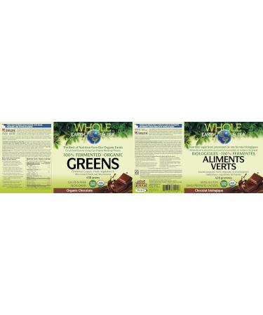 Natural Factors Whole Earth & Sea Greens Organic Chocolate Flavour 438g Powder 100% Fermented and Organic 6 g of Plant Protein per serving Vegan-Friendly Supports Active Healthy and Sustainable Lifestyle - Buy Online on SooperMarket.com