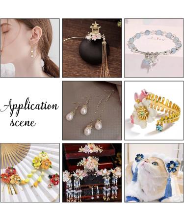 PandaHall Flower Bead Cap 60pcs Brass Bell Bails End Charm Caps with Filigree Spacer Beads - DIY Jewelry Making Supplies in Golden, Silver, Platinum - Buy Online on SooperMarket.com