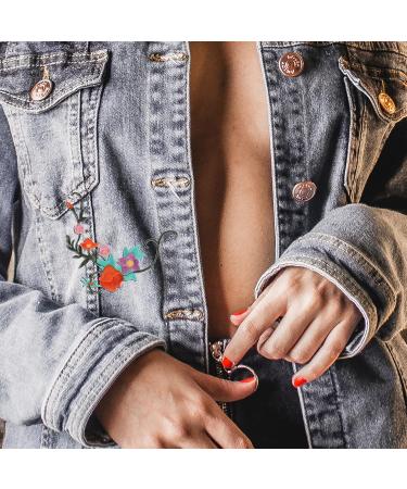24 Pcs Floral Cloth Stickers Iron on Patches Bag Flower Patches Flower Embroidery Patches Fine Dress 1x3pcs 12X4.5cmx3pcs - Buy Online on SooperMarket.com
