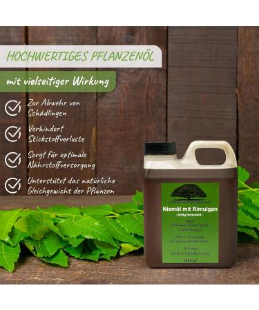 Exquisite Neem Oil with Rimulgan Emulsifier - 1L for Healthy Plants | Buy Premium Nature Products Online - Buy Online on SooperMarket.com