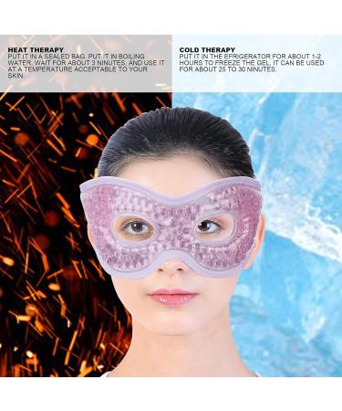 Reusable Gel Bead Eye Pack - Hot & Cold Compress Eye Mask for Fatigue Relief Dark Circles & Migraines - Soft Silicone Gel Eye Pad (Purple - Buy Online on SooperMarket.com