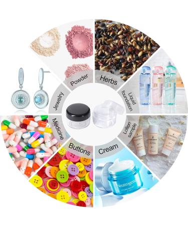 100 Pcs Mini Clear Cosmetic Bottles 5ml - Empty Screw Cap Containers for Lip Balm Lotion & Sample Sets - Ideal for Travel & DIY - Buy Online on SooperMarket.com