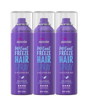 Aussie Hairspray, with Jojoba & Sea Kelp, Strong Hold, 7 fl oz (Pack of 3)