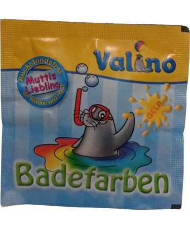 Valino bath colours yellow pack of 50 (50 x 1 piece) Fruity