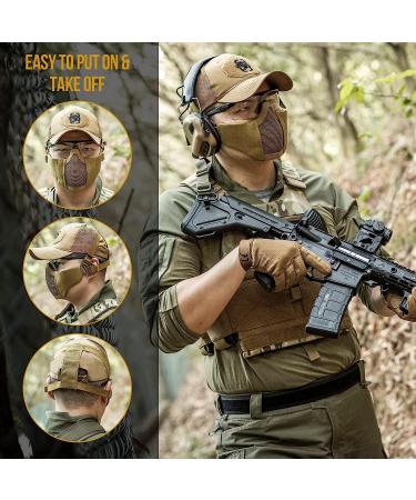 OneTigris Small Tactical Foldable Half Face Mesh Mask - Tan (Women & Teenagers) - Buy Online on SooperMarket.com
