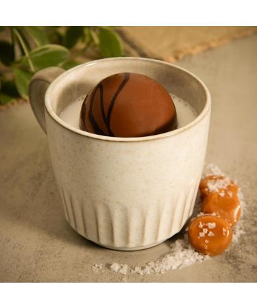 GNAW Marvellours Mixed Luxury Hot Chocolate Bomb Gift Set - 3 Delicious Flavours: Salted Caramel Milk Chocolate and Orange - Chocolate Bombs Filled With Mini Marshmallows - Buy Online on SooperMarket.com