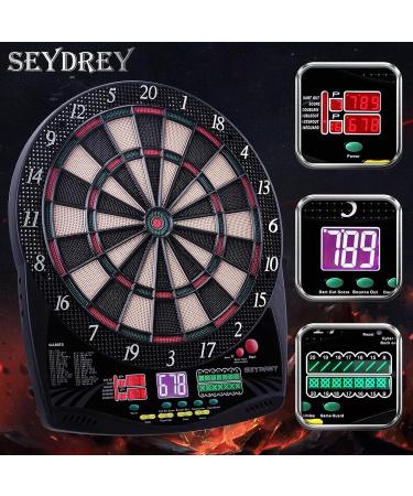 Electronic Soft Tip Dart Board Set | LCD Display | 6 Darts & 50 Soft Tips Included - Buy Online on SooperMarket.com